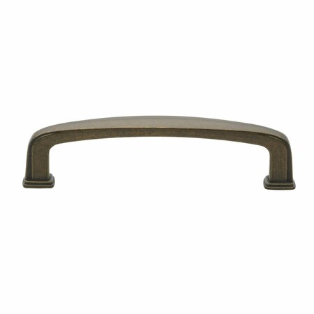 GLIDERITE HARDWARE 3-3/4 in. Center to Center Antique Brass Transitional Cabinet Pull, 10PK 81092-AB-10